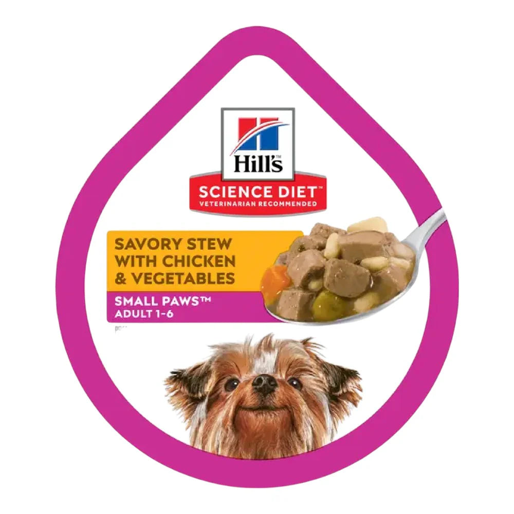 Hills - Tray Humedo Adulto Rp Estofado Pollo y Vegetales 99 gr Hills - Tray Humedo Adulto Rp Estofado Pollo y Vegetales 99 gr